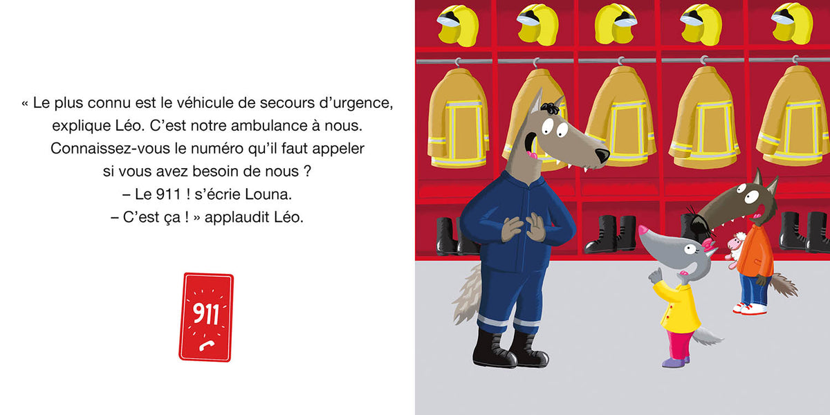 Livre - P'tit loup veut devenir pompier (Fr)