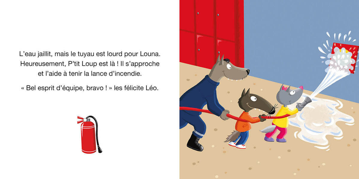 Livre - P'tit loup veut devenir pompier (Fr)