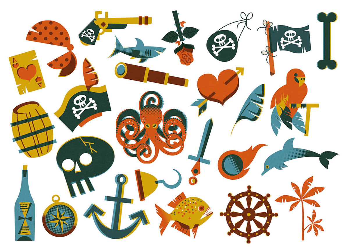 Mes p'tits tattoos - Pirates