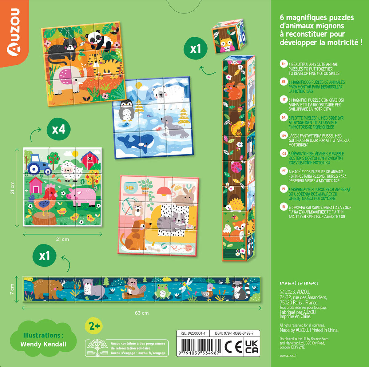 Mes cubes puzzle - Animaux mignons