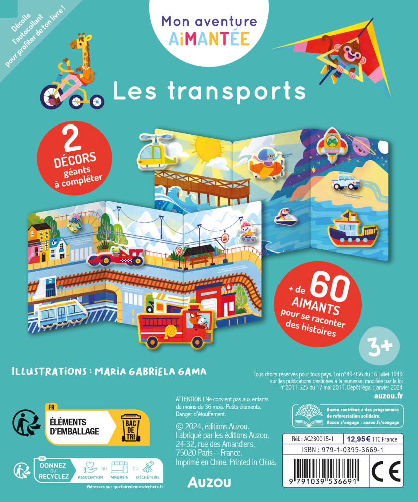 Mon aventure aimantée - Les transports (Fr)