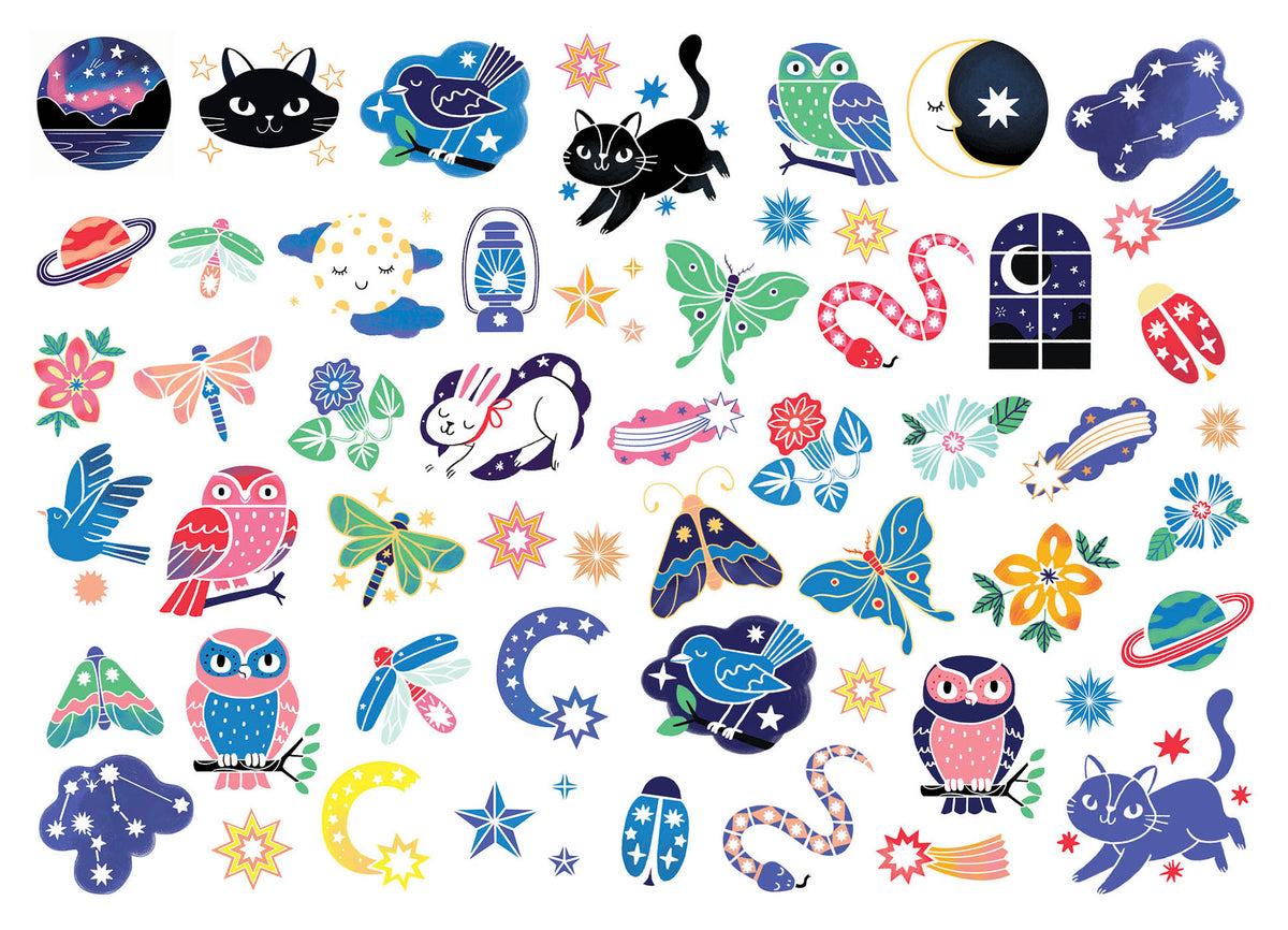 My little tattoos - That glow in the dark