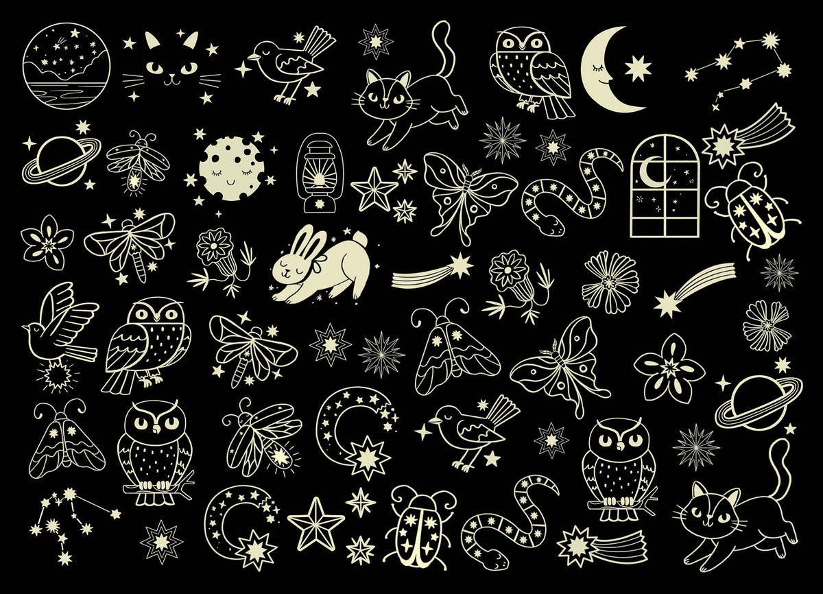 My little tattoos - That glow in the dark