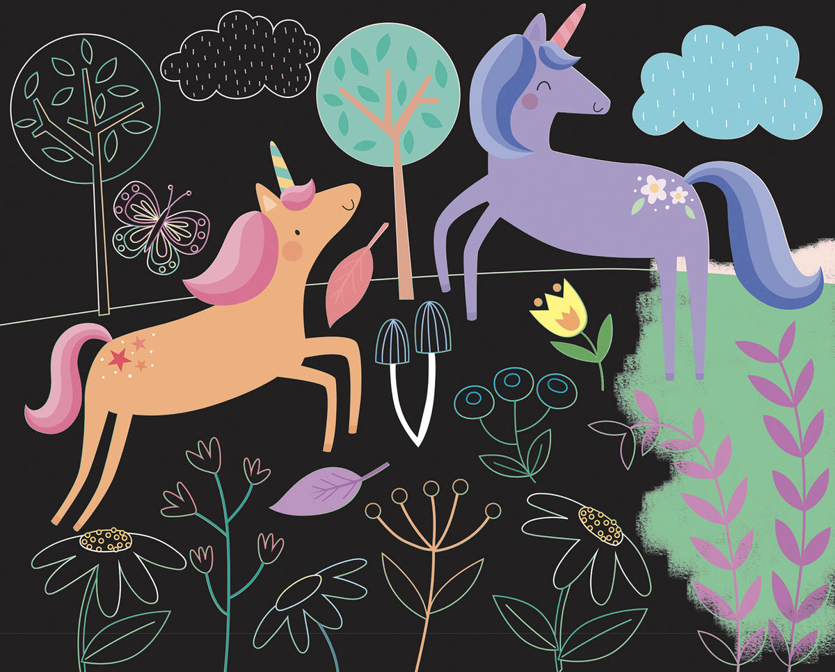 Ma pochette d'artiste - Mes cartes à gratter licornes (Multi)