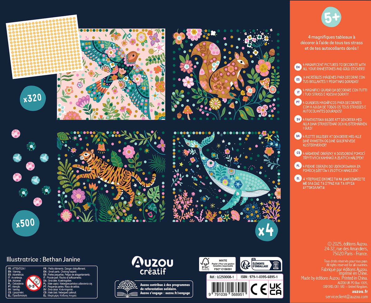Mon coffret d'artiste - Mes tableaux en strass (Multi)
