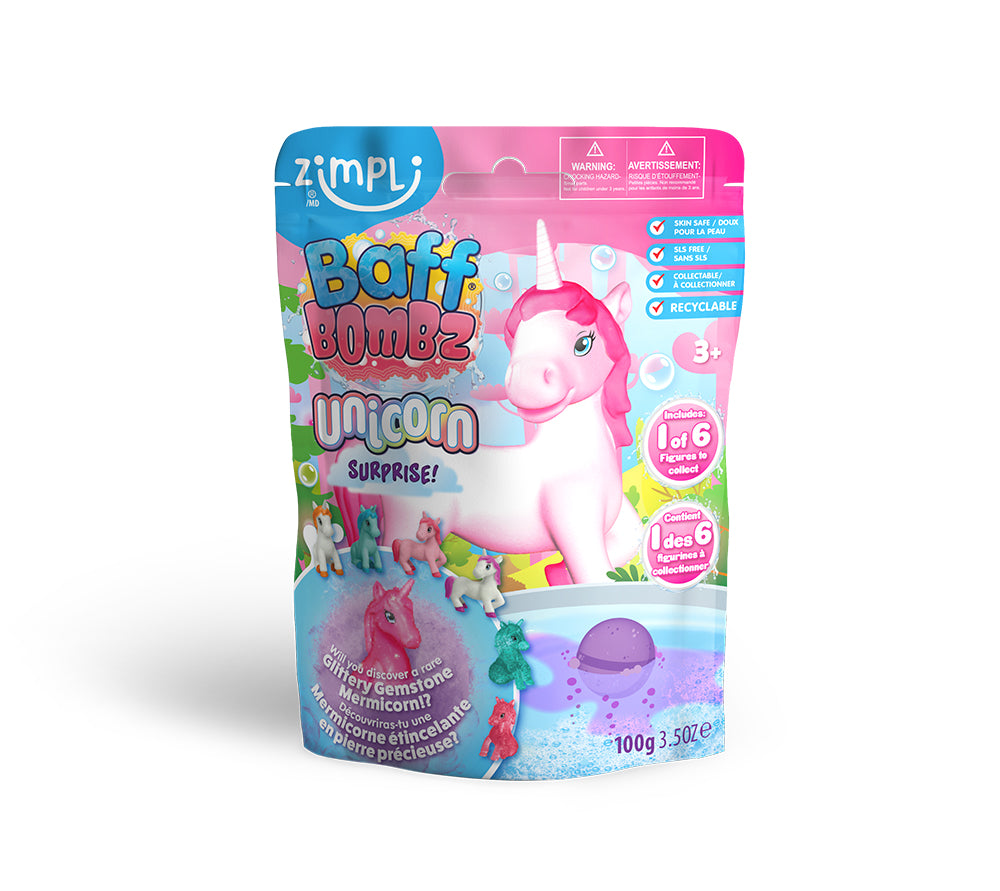 Zimpli - Baff Bombs Licorne Surprise (assortiment)