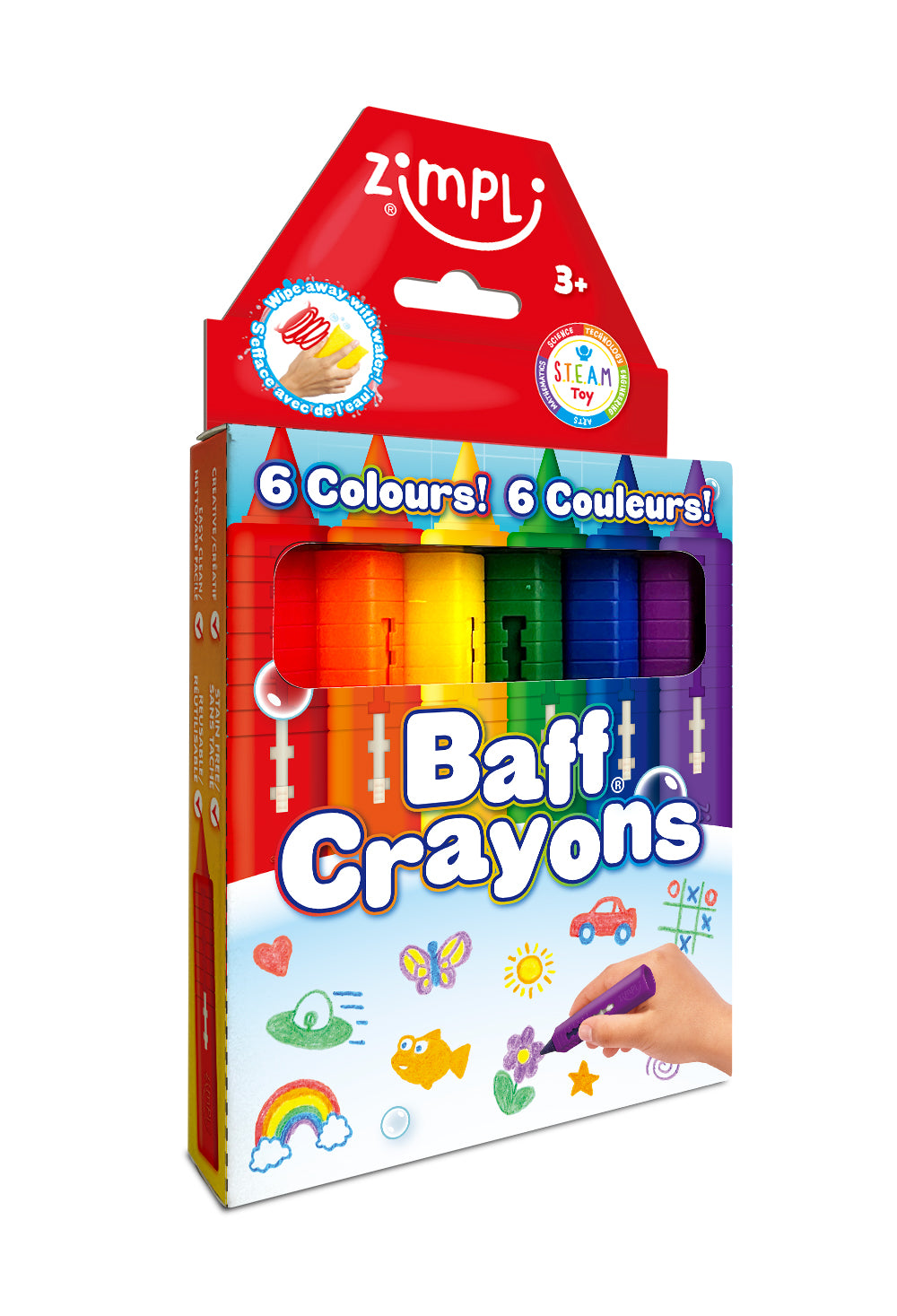 Zimpli - Baff Crayons (6)