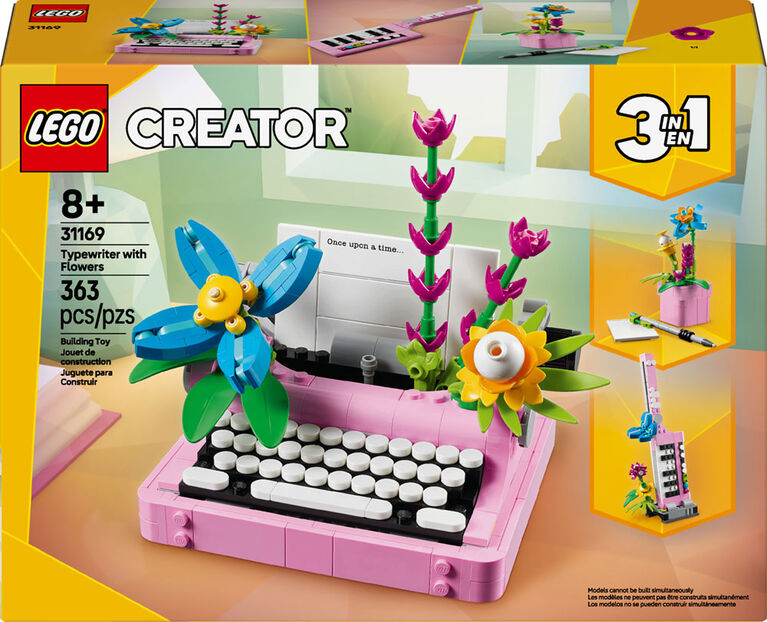 La machine à écrire avec des fleurs 3-en-1 - Creator