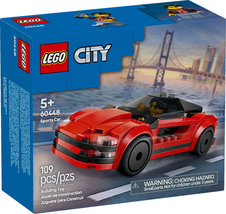 Red Sports Car - City