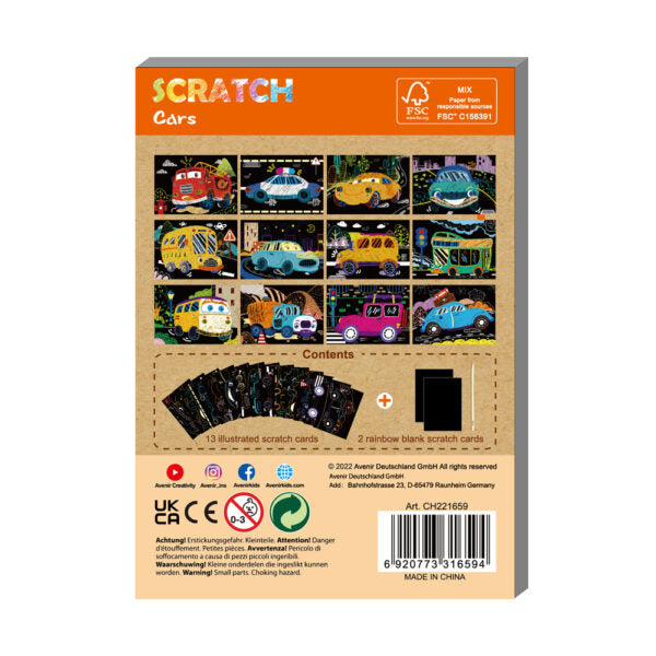 Avenir - Mini Scratch Cards - Cars