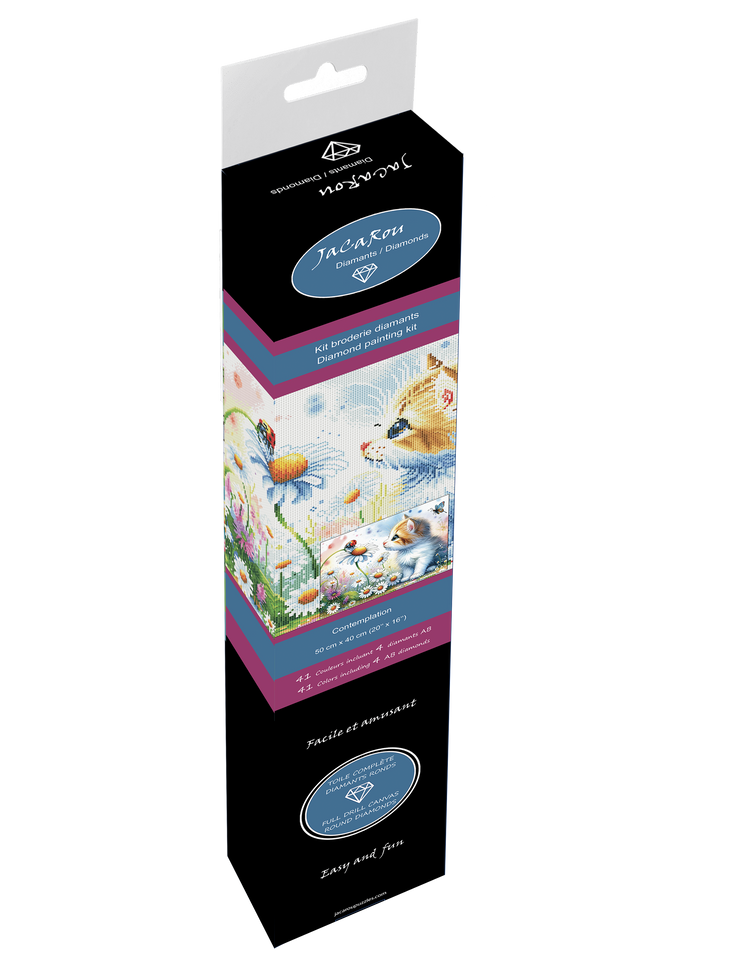 Broderie de diamant - Contemplation - 50 x 40 cm