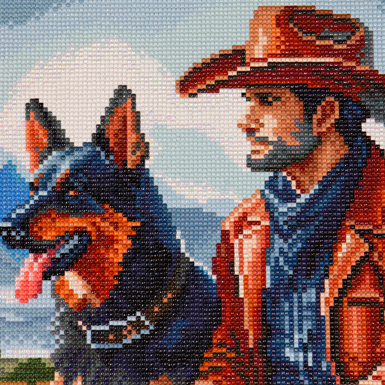 Broderie de diamant - Cowboy