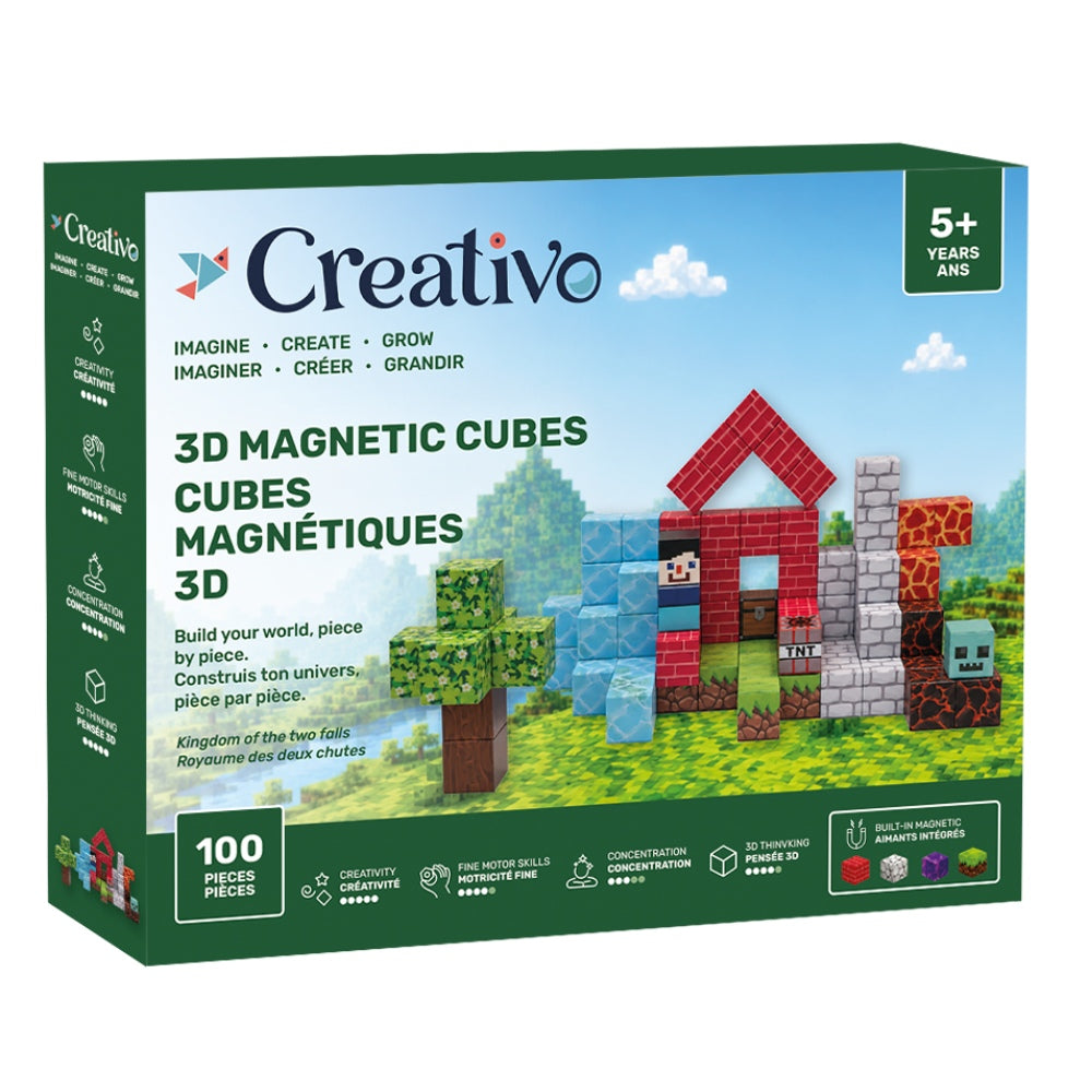 Creativo : 3D Magnetic Cubes - Kingdom of the Two Falls