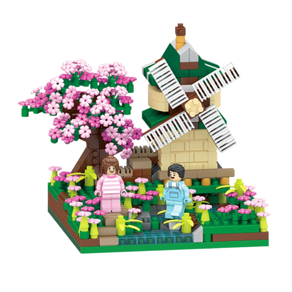 Creativo : Cubes magnétiques 3D - Moulin à vent fleuri