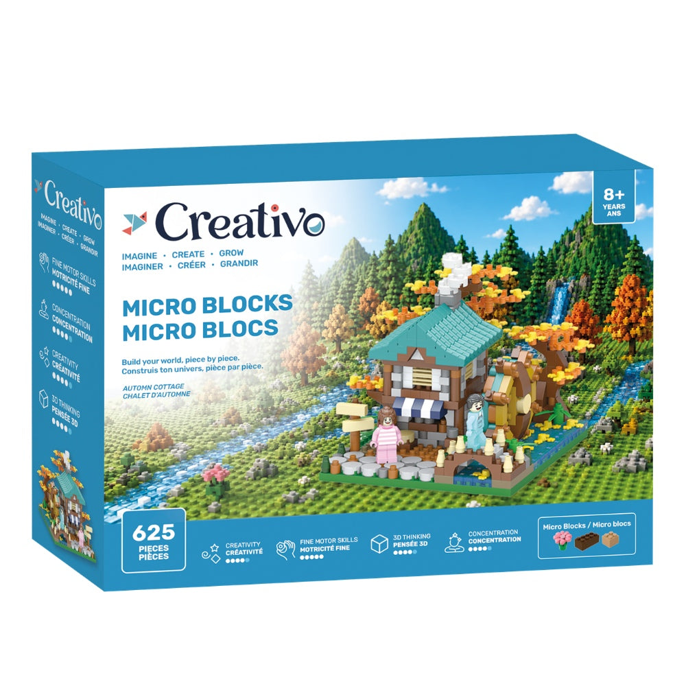 Creativo : Cubes magnétiques 3D - Chalet d'automne