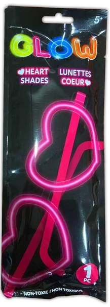 Lunettes luminescentes colorées