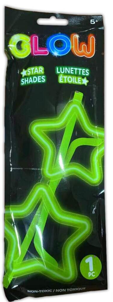 Lunettes luminescentes colorées