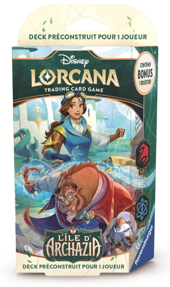 Disney Lorcana #7: L'Île d'Archazia - Starter Deck - Rubis et Saphir (Fr)