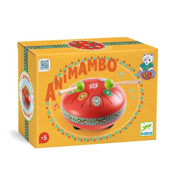 Animambo - Red Metal Tongue Drum