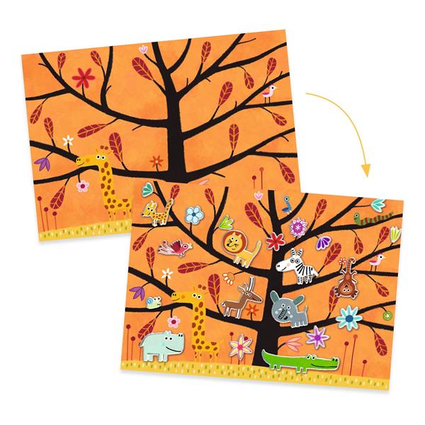 Autocollants repositionnables - Chat-perché