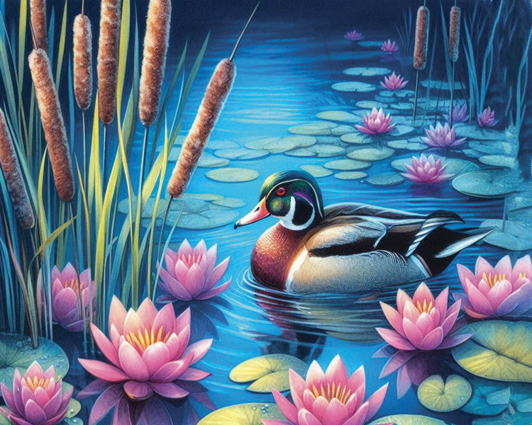 Diamond Painting - Duck - 50 x 40 cm