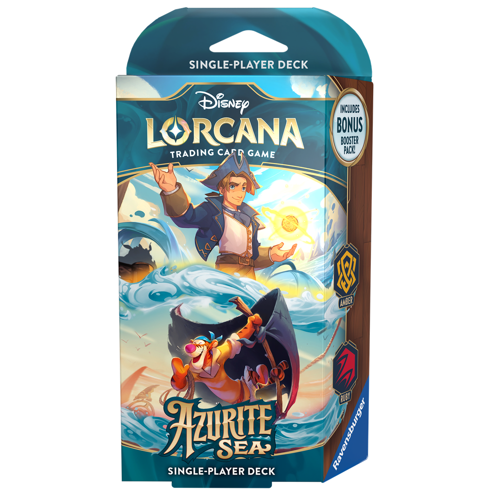 Disney Lorcana #6: Azurite Sea - Starter Deck - Amber and Ruby (Ang)