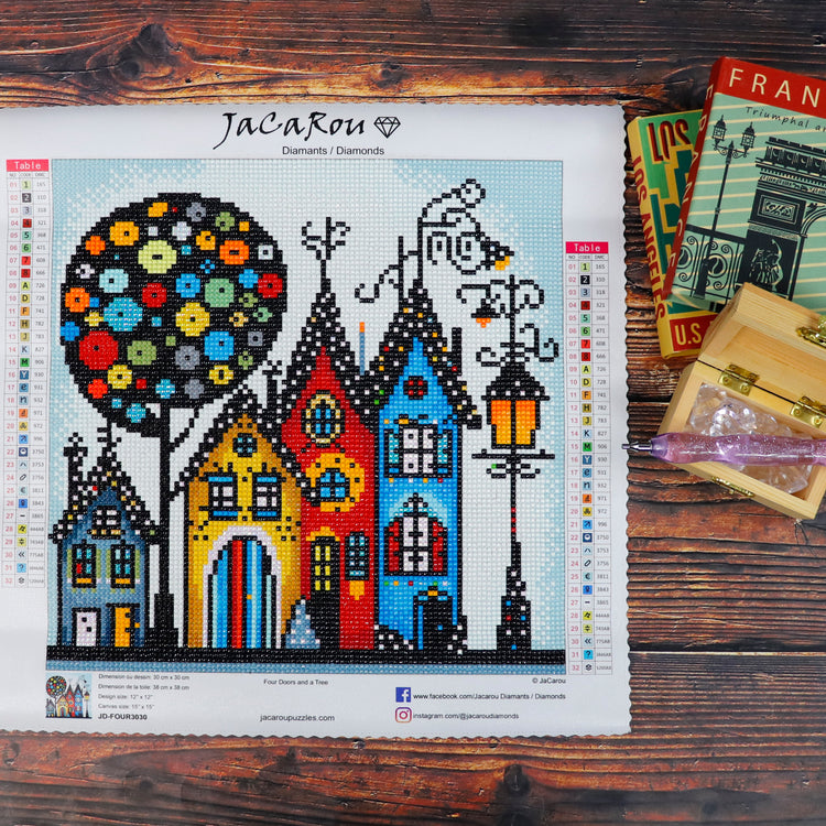 Broderie de diamant - Four Doors and A Tree