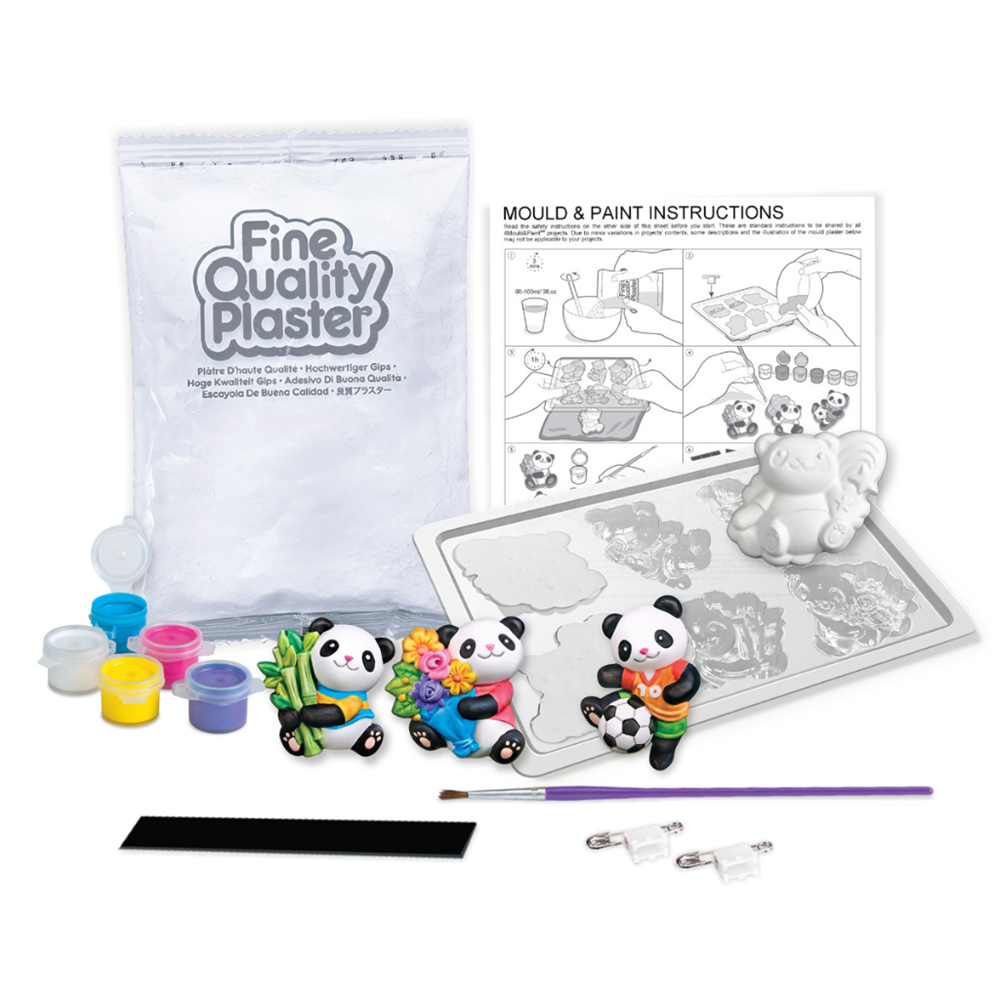 Mould and Paint - Cute Pandas (Multi)