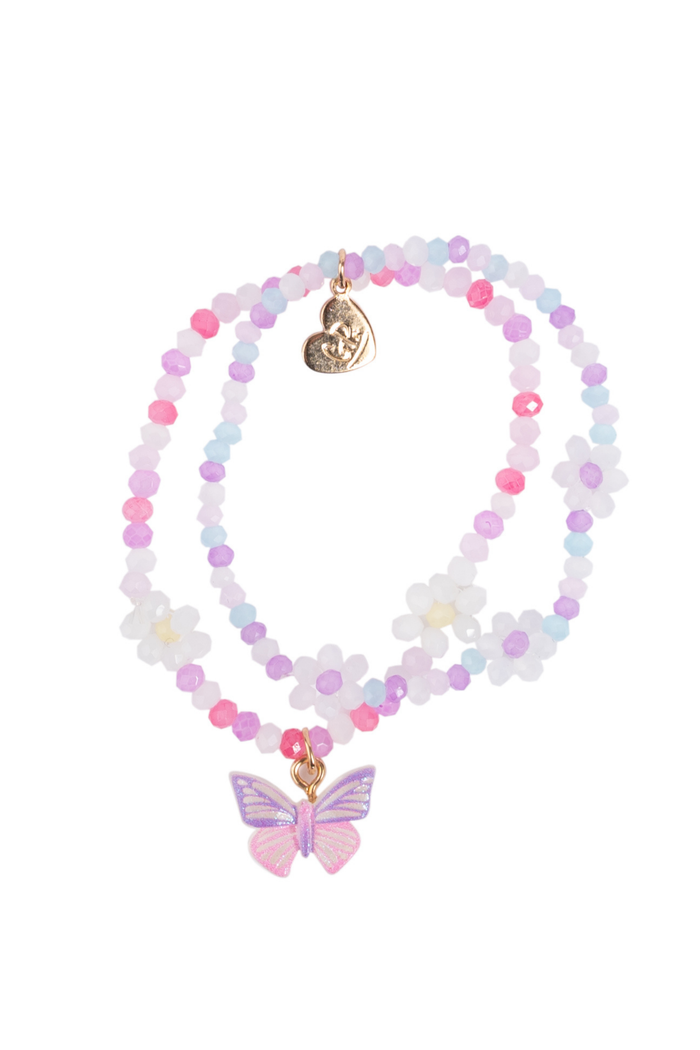 Bracelet - Papillons et marguerites