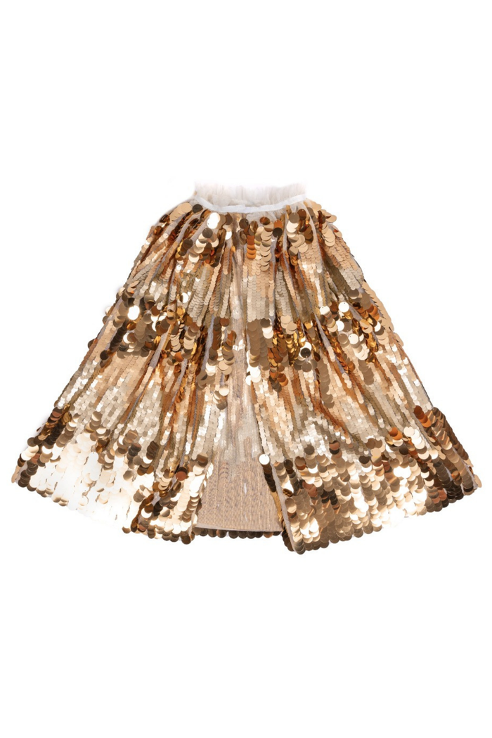 The 5th Avenue Gold Paillette Cape