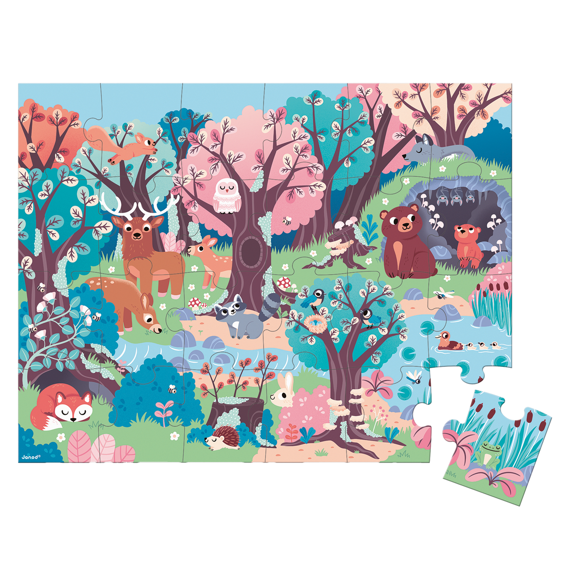 Puzzle magique - Forêt - 24 mcx