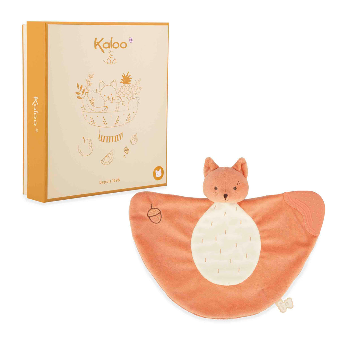 Kaloo Grignoti - Doudou de dentition - Écureuil