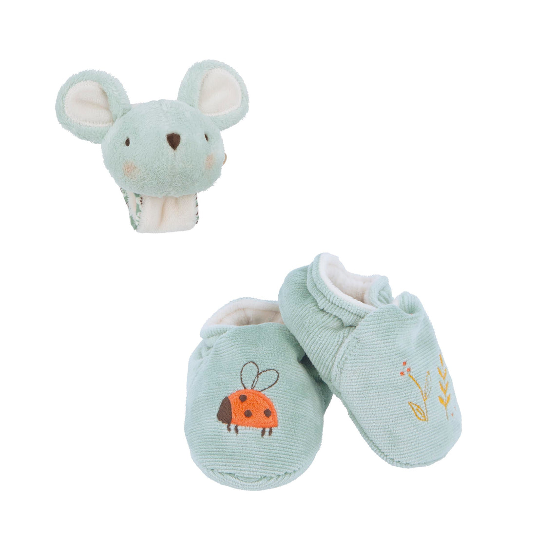 Kaloo - Bracelet sonore et pantoufles - Souris