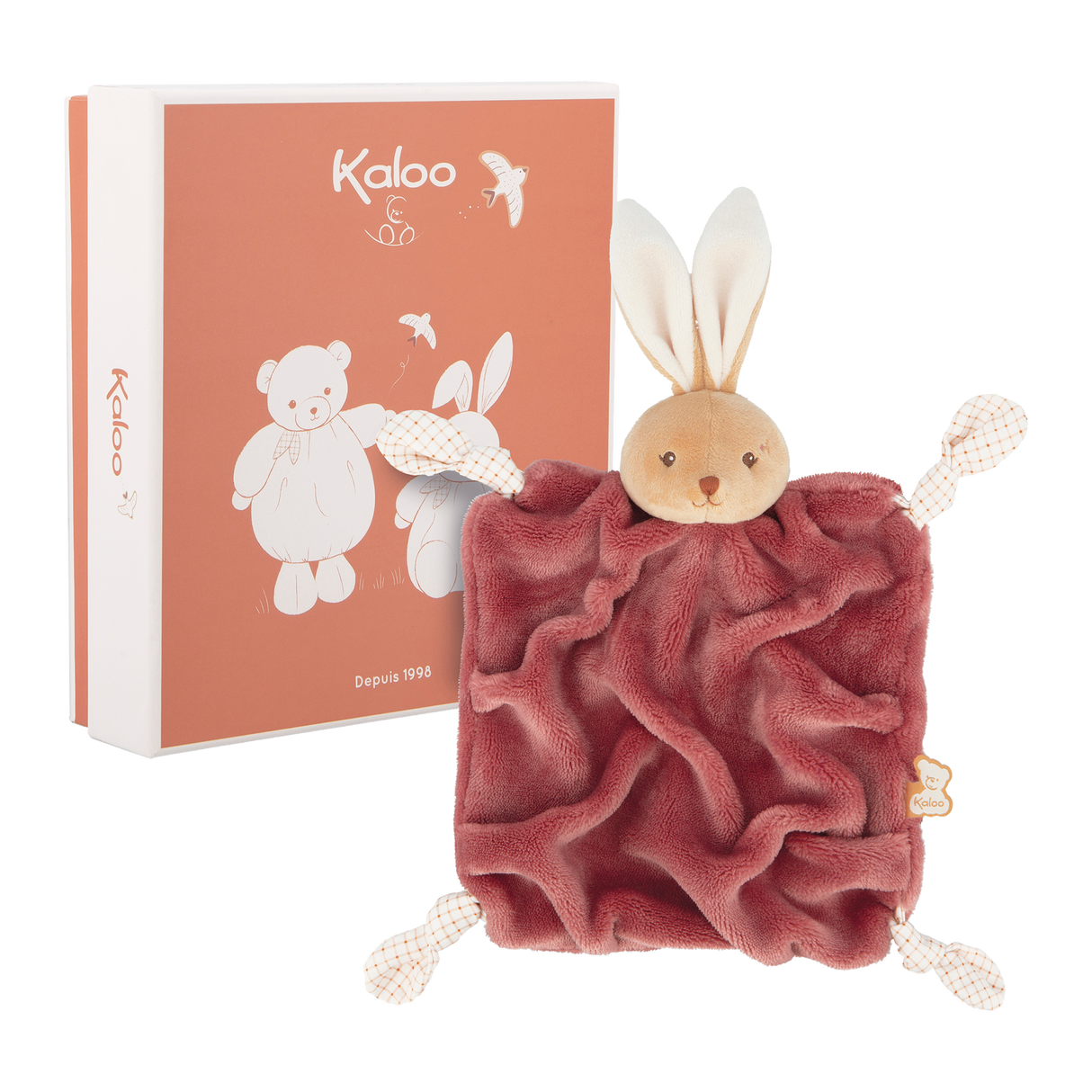 Kaloo - Doudou lapin rose foncé