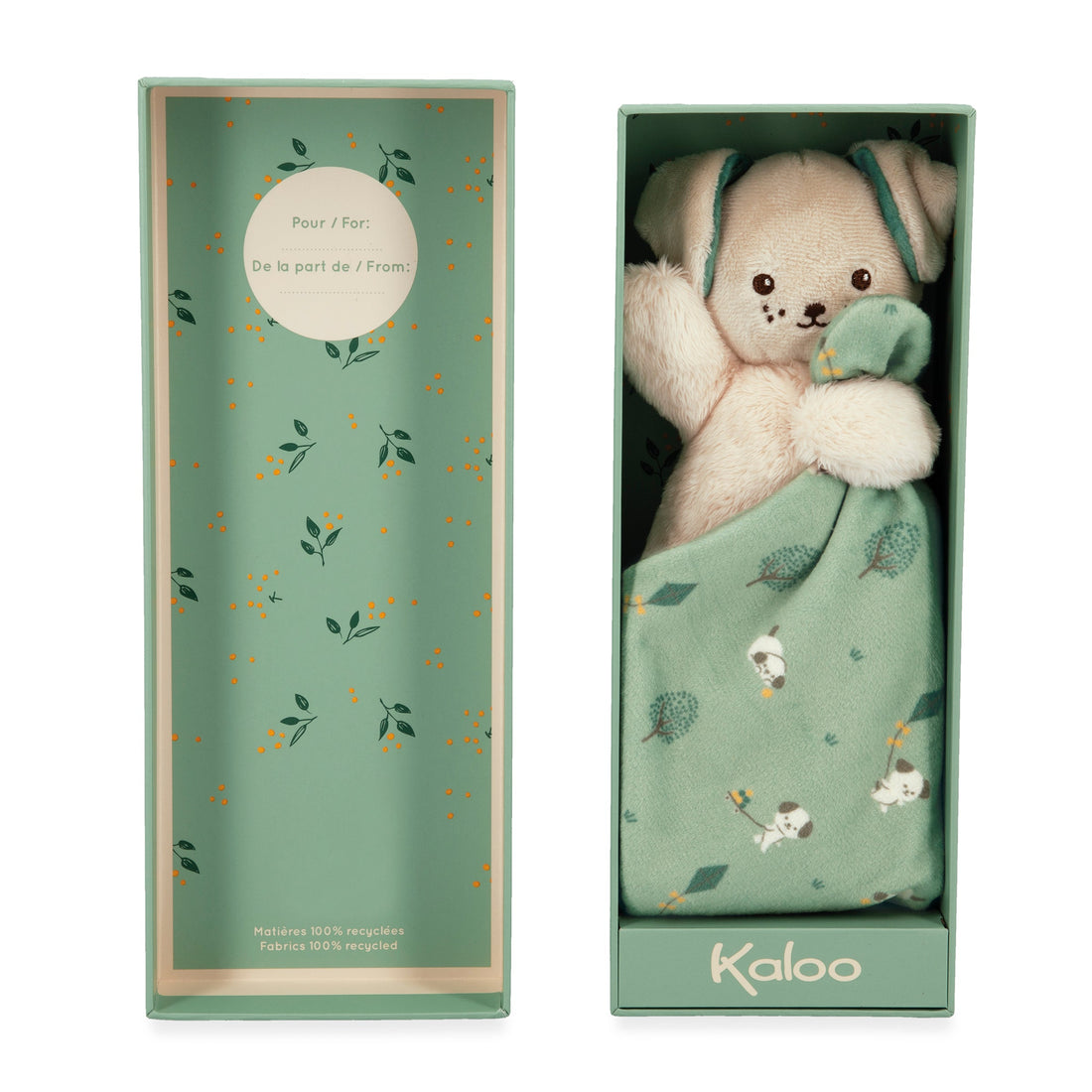 Kaloo - Doudou chien vert