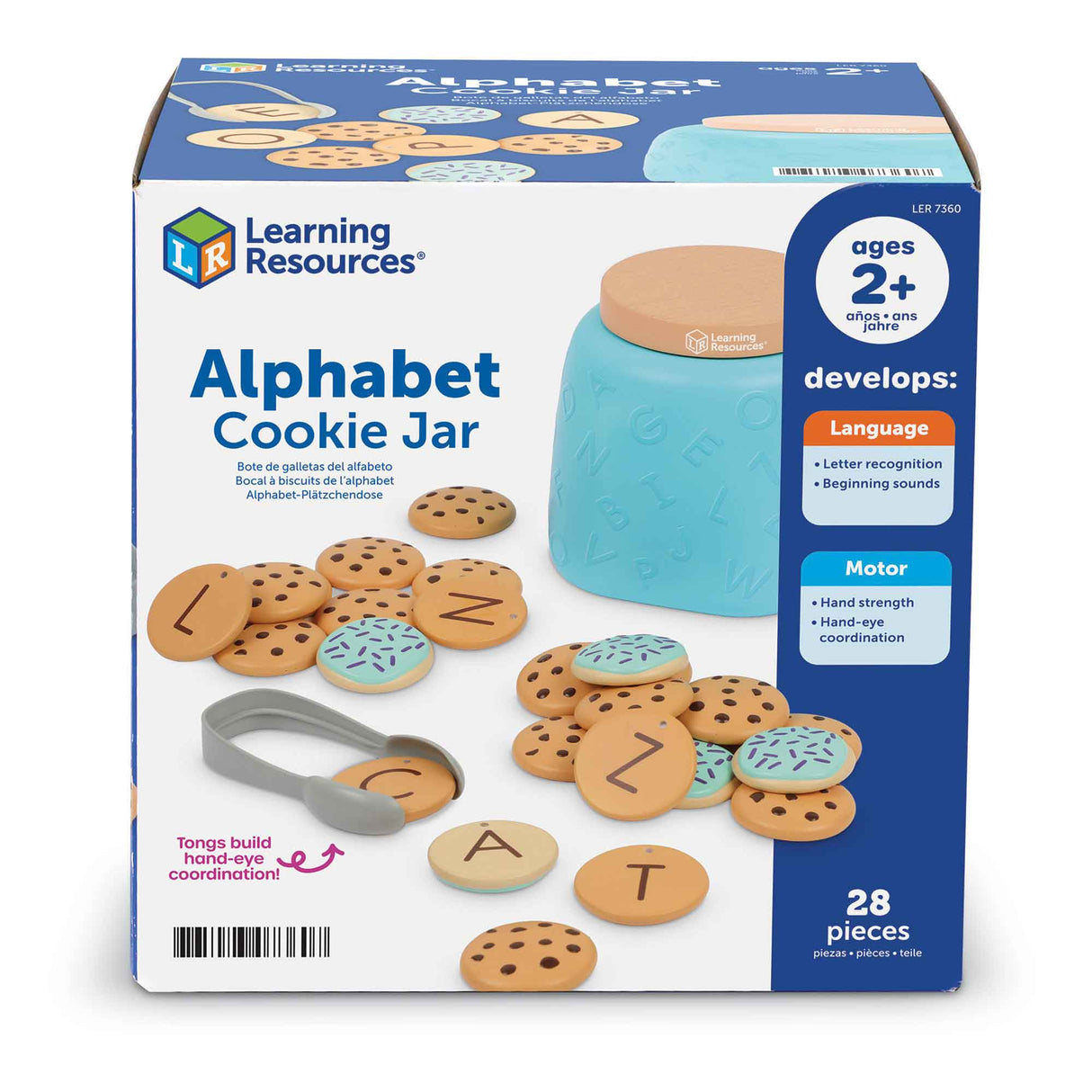 Bocal à biscuits de l'alphabet