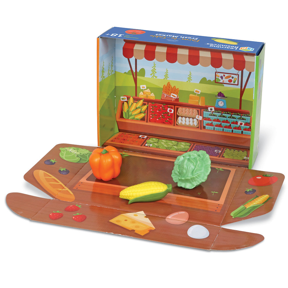 Aliments en plastique de la ferme à la table