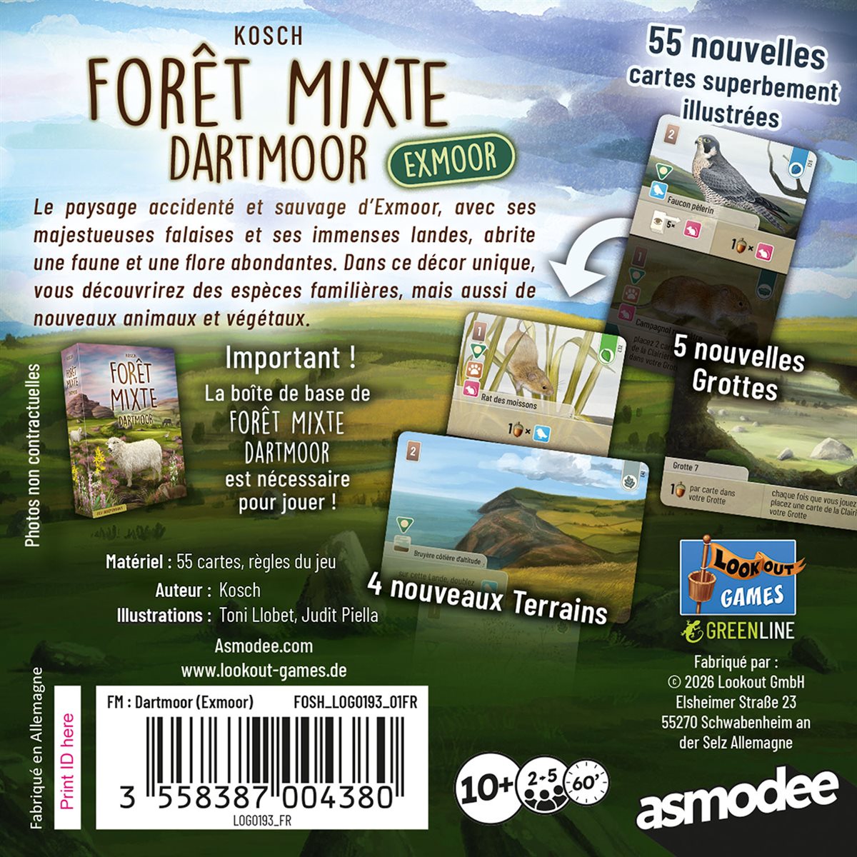 Forêt Mixte : Dartmoor : Exmoor (Ext) (Fr)
