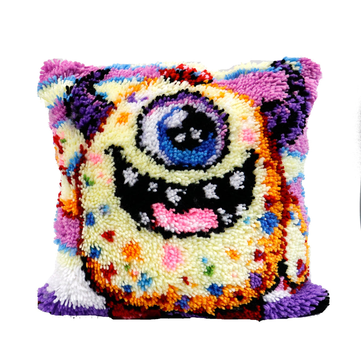 Latch Hook - Pillow cover - Monster