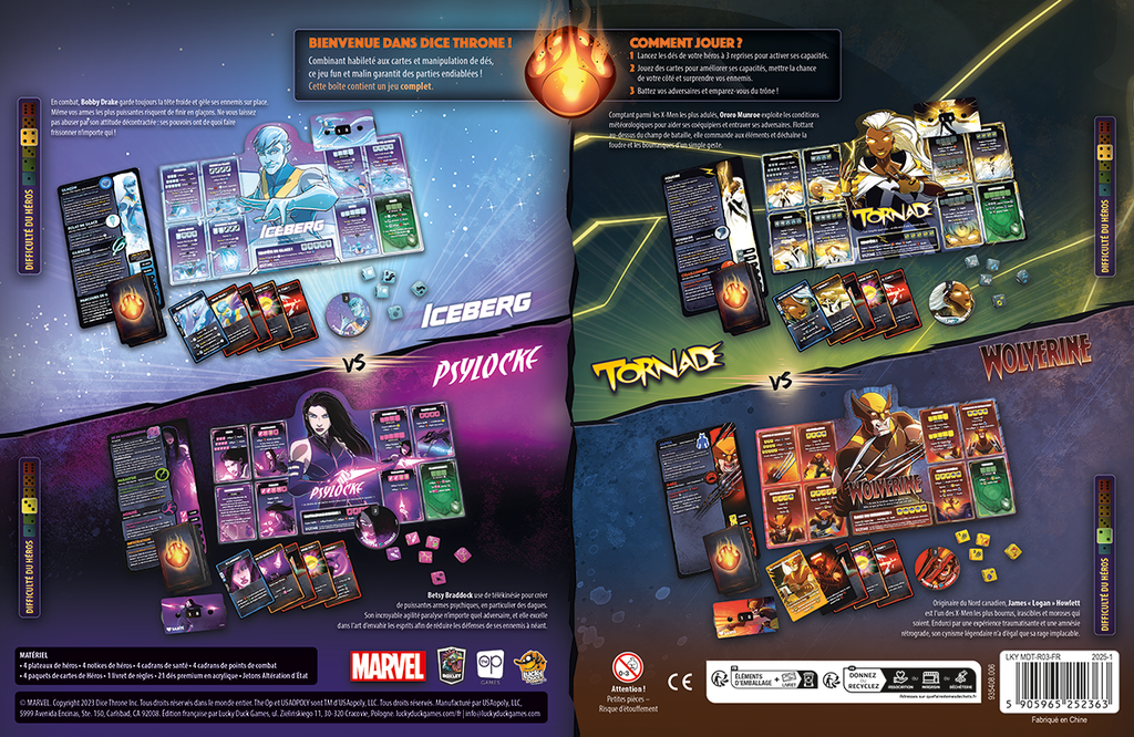 Dice Throne - Marvel X-Men - Boite 1 (Fr)