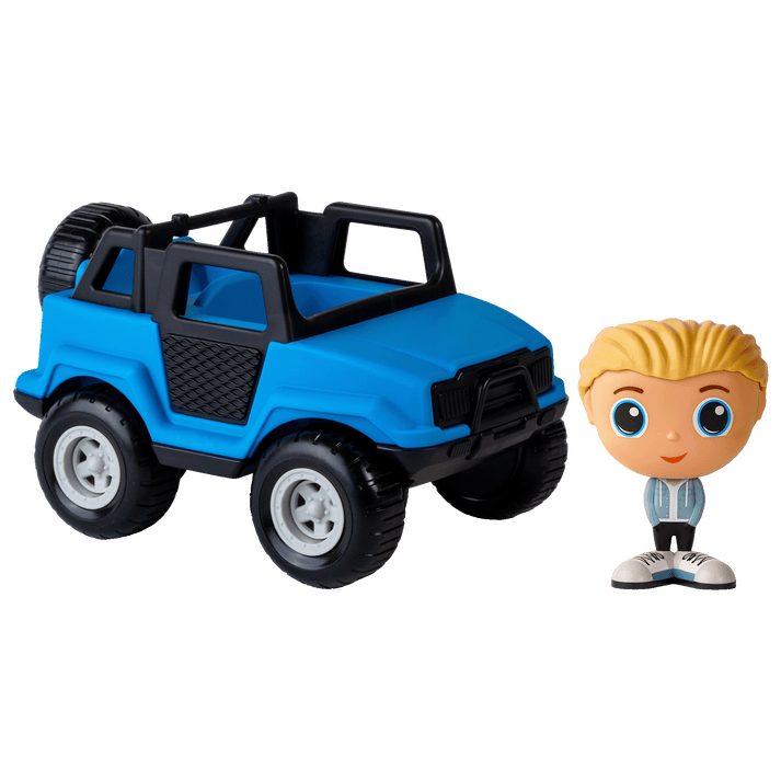Flek - Blue Off-Road Vehicle with Charlie
