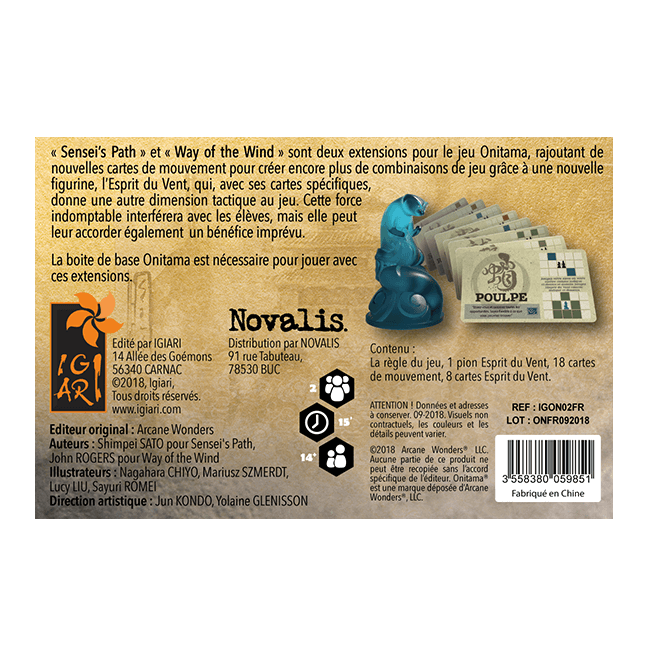 Onitama - Sensai's Path and Way of the Wind (Ext) (Fr)