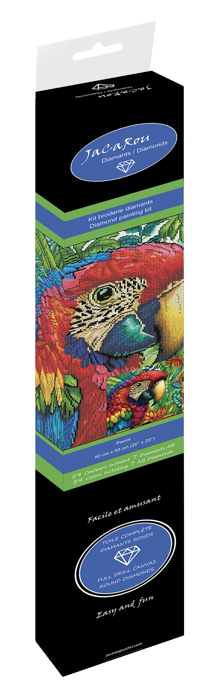 Broderie de diamant - Perroquet