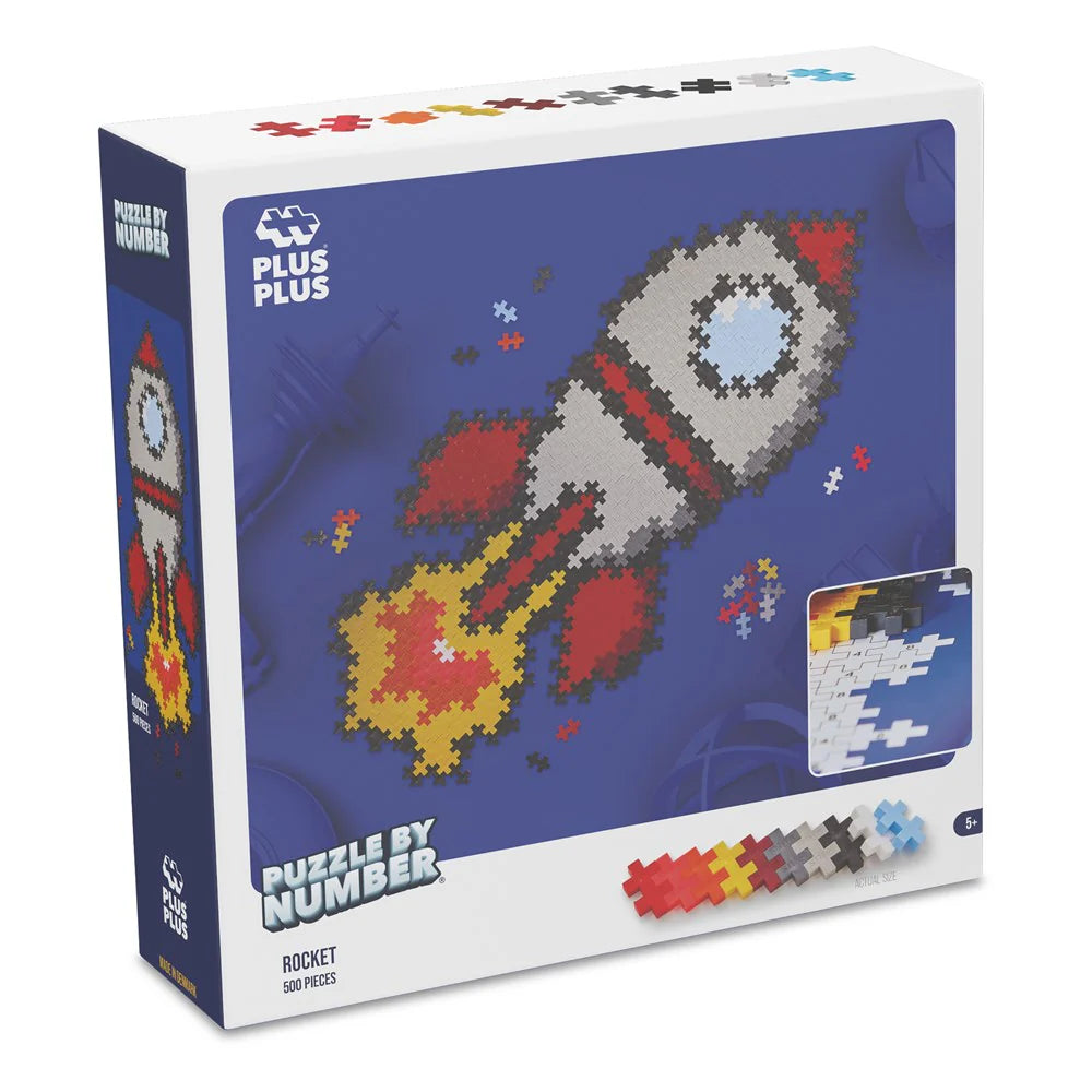 Plus Plus - Puzzle by Number - Fusée - 500 mcx