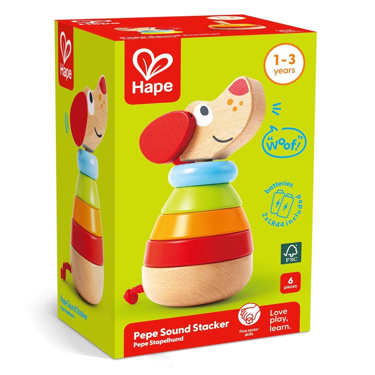 Chien Arc-en-Ciel à Empiler