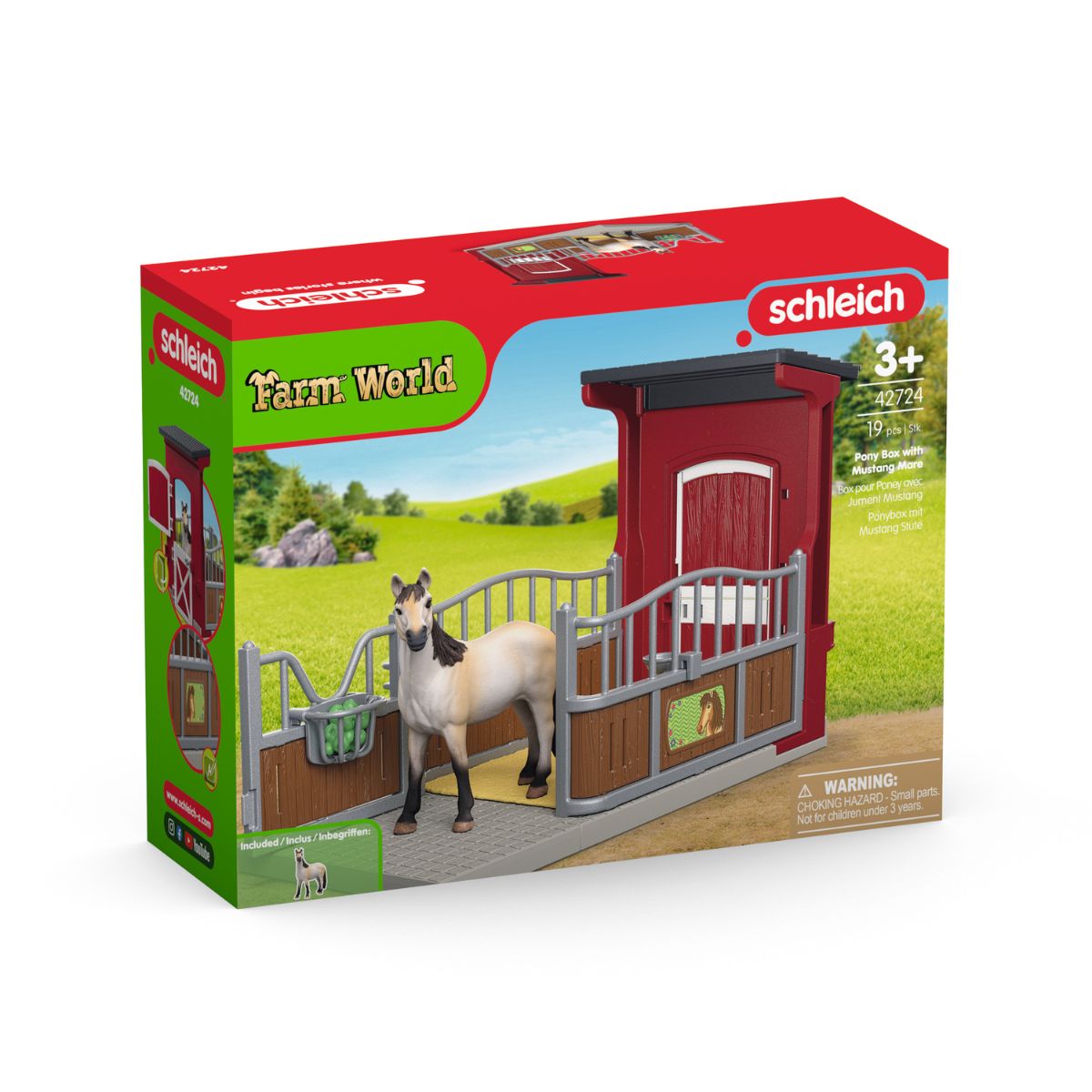 Box pour poney avec jument Mustang - Farm World