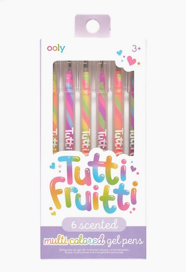 Tutti Fruitti - Stylos gel multicolores parfumés (6)