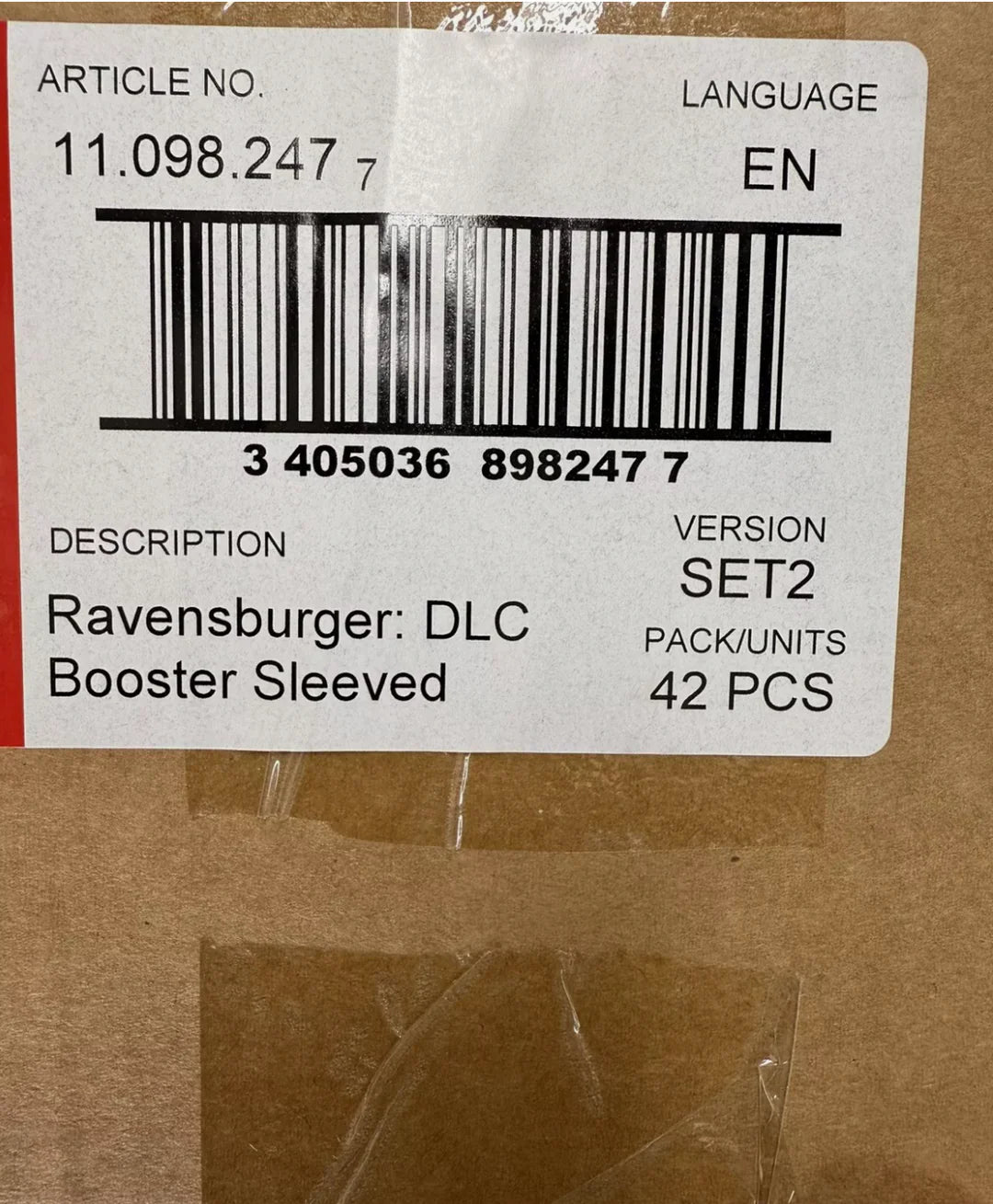 Disney Lorcana #2: Rise of the Floodborn – Boite scellé de Booster Sleeved (42) (Ang)