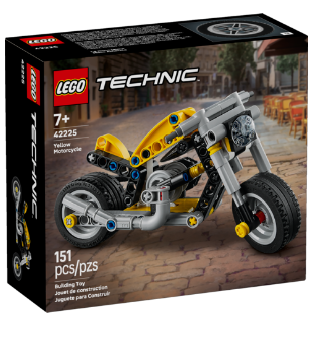 Yellow Motorcycle - Technic