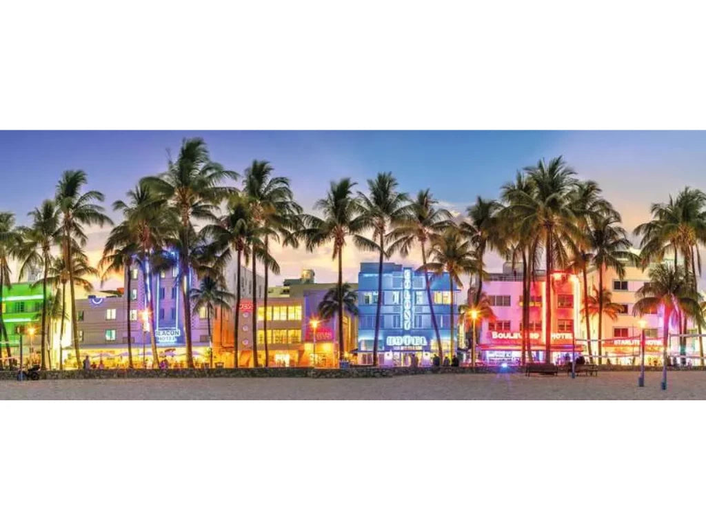 Night Glow on Ocean Drive - 1000 mcx Panorama